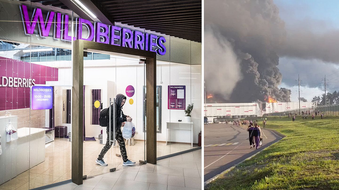 Ukraina angriper rysk e-handelsjätte Wildberries – lager i lågor